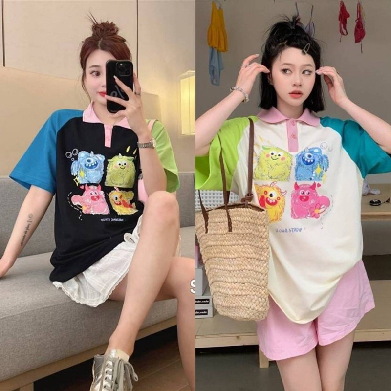 MOTHING HOUSE เสื้อยืดโอเวอร์ไซซ์