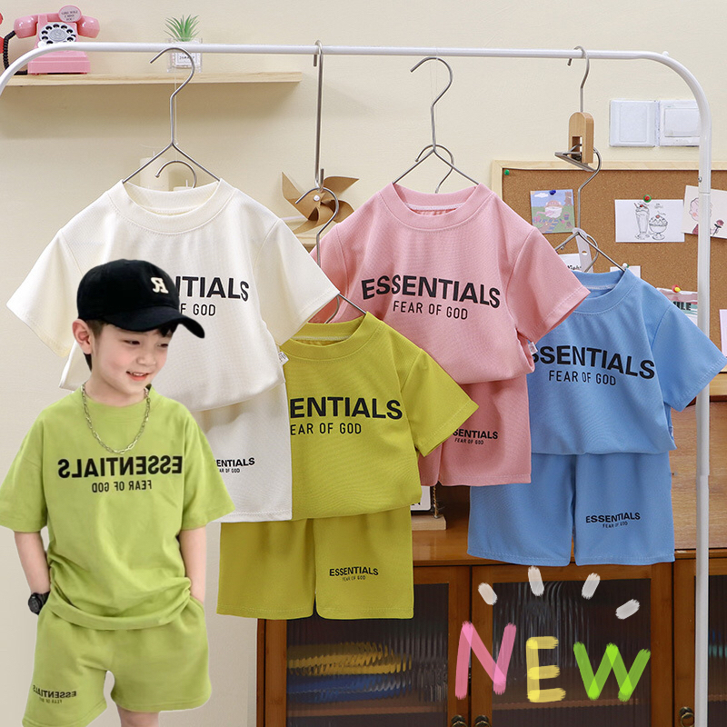 hot! เสื้อผ้าเด็ก ชุดลำลองเด็ก ชุบแข็งสั้นเด็ก แขนสั้น+กางเกง เนื้อผ้านุ่มใส่สบาย 1-8ปี PKS777