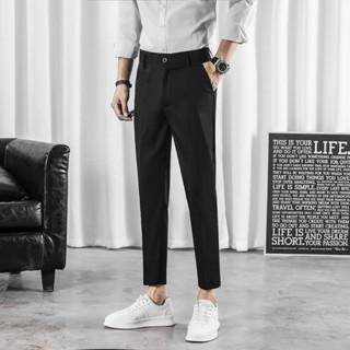 💥ในสต็อก) ⚡โปรโมชั่นพิเศษ! กางเกงผู้ชายเนียน สไตล์เกาหลี แถม…