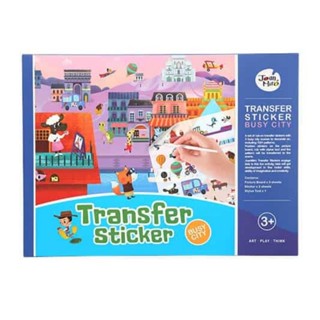 Joan Miro ของแท้! สติ๊กเกอร์ลอกลาย สติ๊กเกอร์ Transfer Sticker ชุด Busy City รถ สัตว์ DIY โจนน์ไมโร โจนมิโร JoanMiro