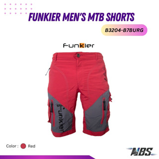 กางเกงปั่นจักรยาน Funkier Mens MTB Shorts B3204-B7BURG