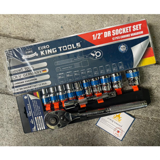 [ของแท้] ชุดบล็อค Euro king tool 1/2" 12ชิ้น