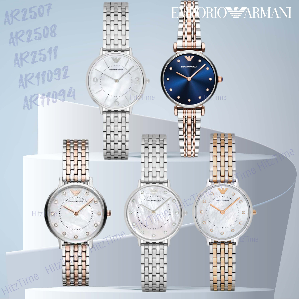 Emporio Armani ผู้ชายคลาสสิกซิกม่าสีเขียวเข้มแบบ Dial Chrono นาฬิกา ...