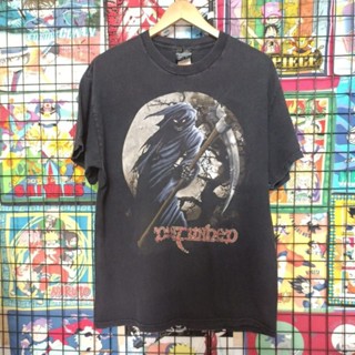 เสื้อยืดมือสอง Vintage Usa เสื้อวงเฮฟวีเมทัล Disturbed Size L.อก22/ยาว29