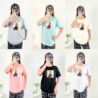 4000 IMG-1# เสื้อยืด สกรีนลายดิจิตอล ผ้าคอตตอนผสม เนื้อผ้าดี