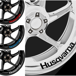 Wheel Motorbike Gloss Sticker(Husqvarna) สติกเกอร์เนื้อมันเงาติดล้อรถมอเตอร์ไซต์