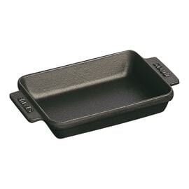 STAUB Mini Dish Rectangular 15cm x 11cm Black