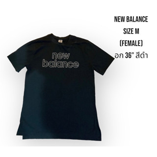 เสื้อยืด New balance ของแท้ ของใหม่ size M (female) อก 36”