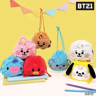 พร้อมส่ง BTS BT21 กระเป๋าหูรูด ของใหม่ ยังไม่ได้แกะ