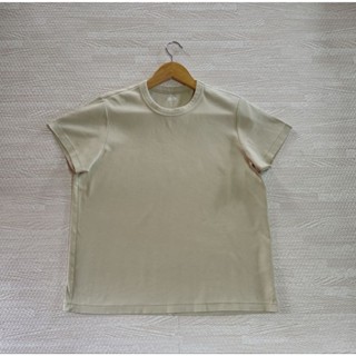 Uniqlo/ยูนิโคล่ U Crew Neck S/S Shirt เสื้อยืด รุ่น U หญิง สีเขียวมัทฉะ Size 3XL มือ2