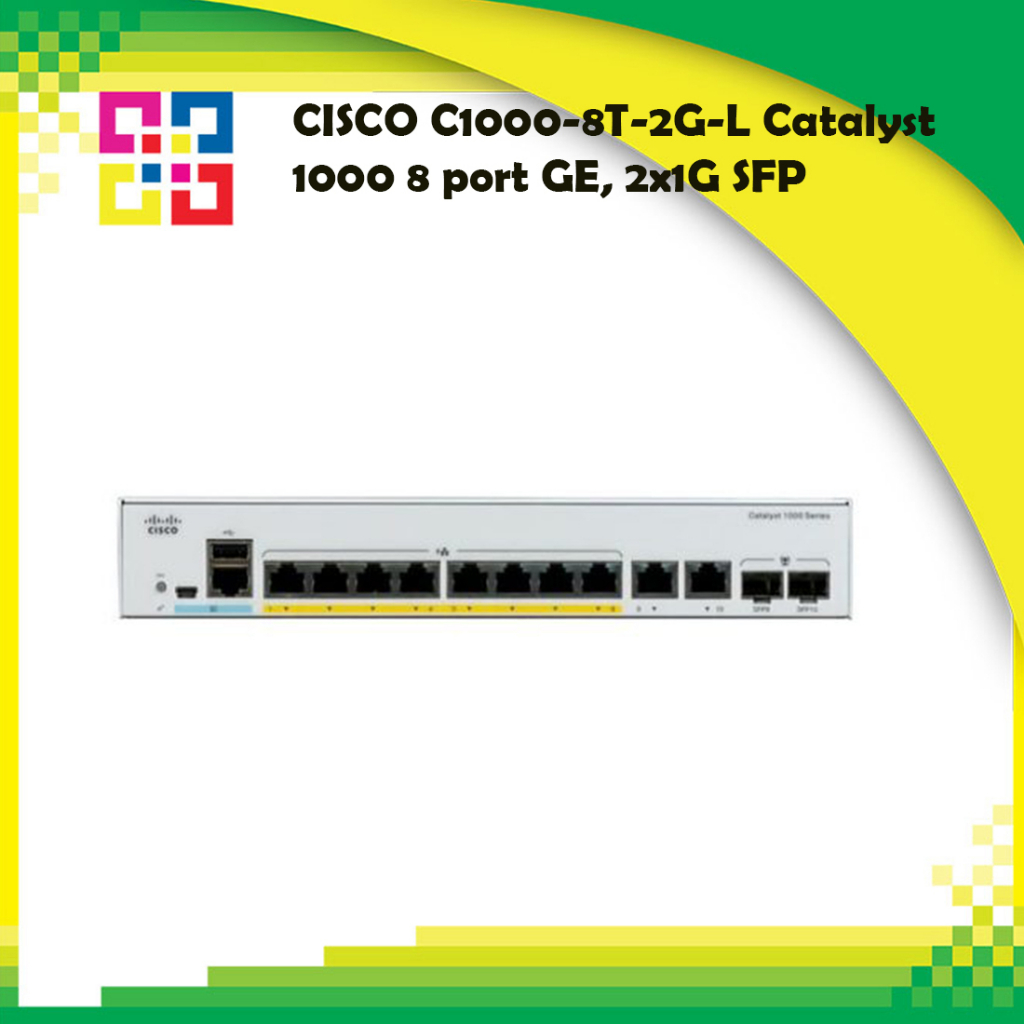 CISCO C1000-8T-2G-L Catalyst 1000 8 port GE, 2x1G SFP