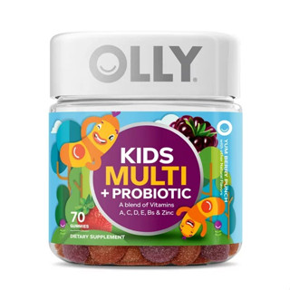 วิตามินรวม+ โพไบโอติค OLLY Kids Multivitamin and Probiotic 70 gummise