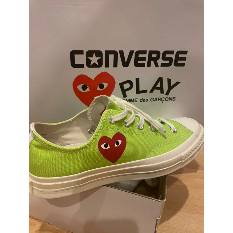 Converse x PLAY COMME des GARCONS สีเขียว ของใหม่แค่ลองใส่ size 26.5 cm