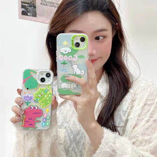 💖New 💖iPhone 14 13 12 11 Pro Max เคส for เคสไอโฟน11 น่ารัก บางเบาพกพาง่าย โปร่งใส การ์ตูน เรียบง่าย ลูกสุนัข Case