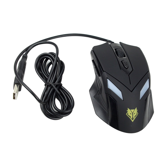 ✅แท้100% NUBWO Gaming Optical Mouse NM-18  USB เม้าส์ หมาป่า เกมมิ่ง ออฟติคอล #CC 18