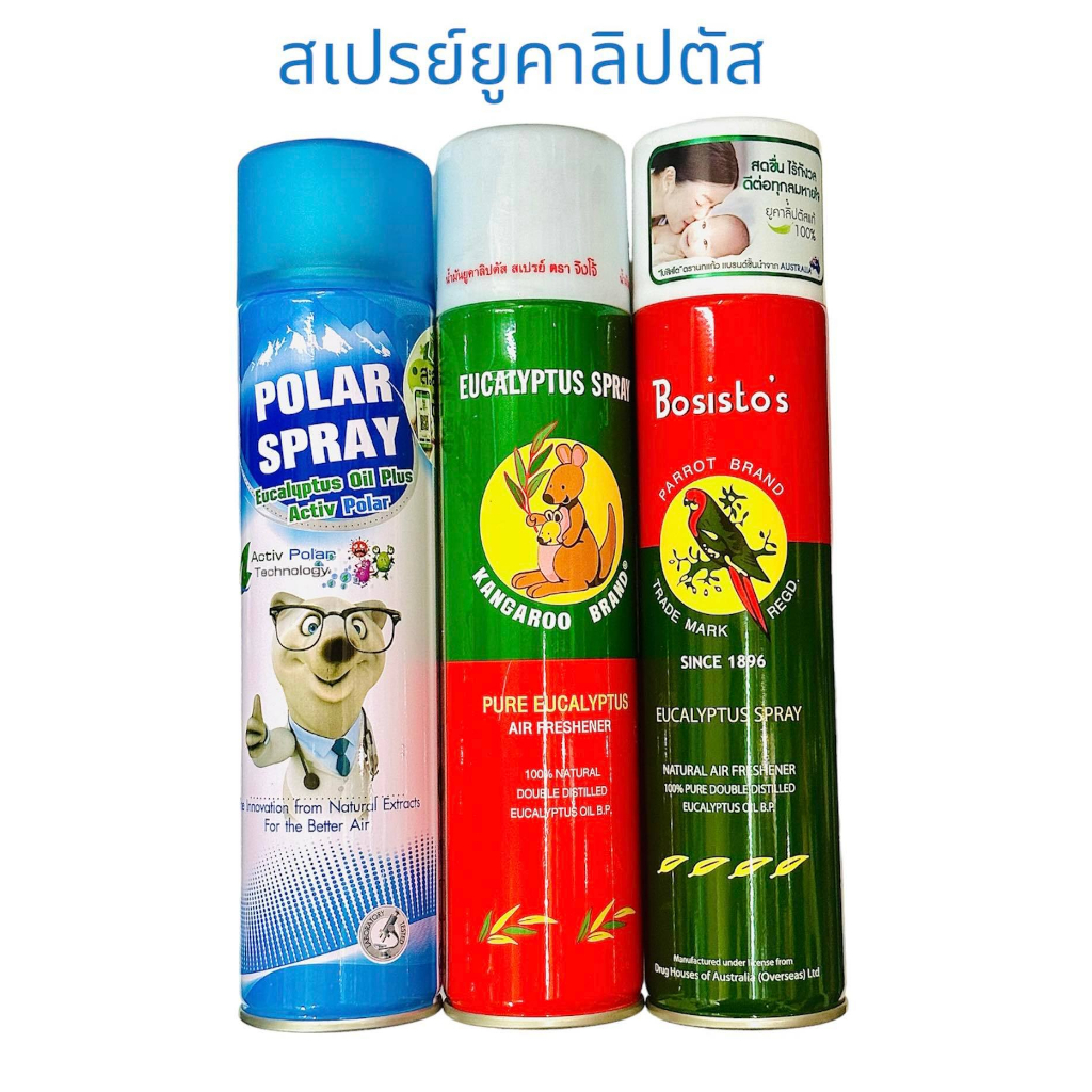 POLAR Spray / สเปรย์ยูคาลิปตัส นกแก้ว / สเปรย์จิงโจ้ 300 มล สเปรย์ปรับอากาศ กลิ่นยูคาลิปตัส