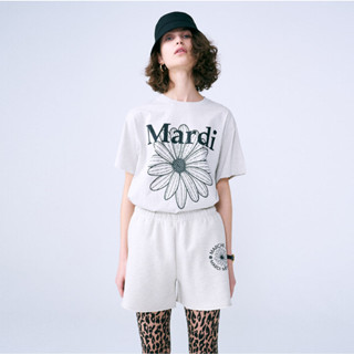 MARDI MERCREDI TSHIRT FLOWERMARDI_OATMEAL BLACK direct shipiing from korea