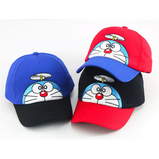 หมวกเด็ก ทรงเบสบอล ปักลาย Doraemon