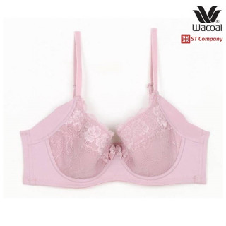 เสื้อใน Wacoal Basic Bra รุ่น WB9912 สีชมพู (WR) 4/5 คัพ เสริมโครง เก็บกระชับทรง เก็บเนื้อข้าง ยกทรง วาโก้ ชุดชั้นใน บรา