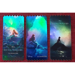 Collectible ticket the little mermaid ตั๋ววิบวับ การ์ดวิบวับ the little mermaid แอเรียล