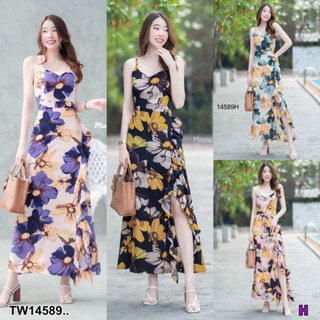 TW14589 Maxi Dress เดรสยาว สายเดี่ยว