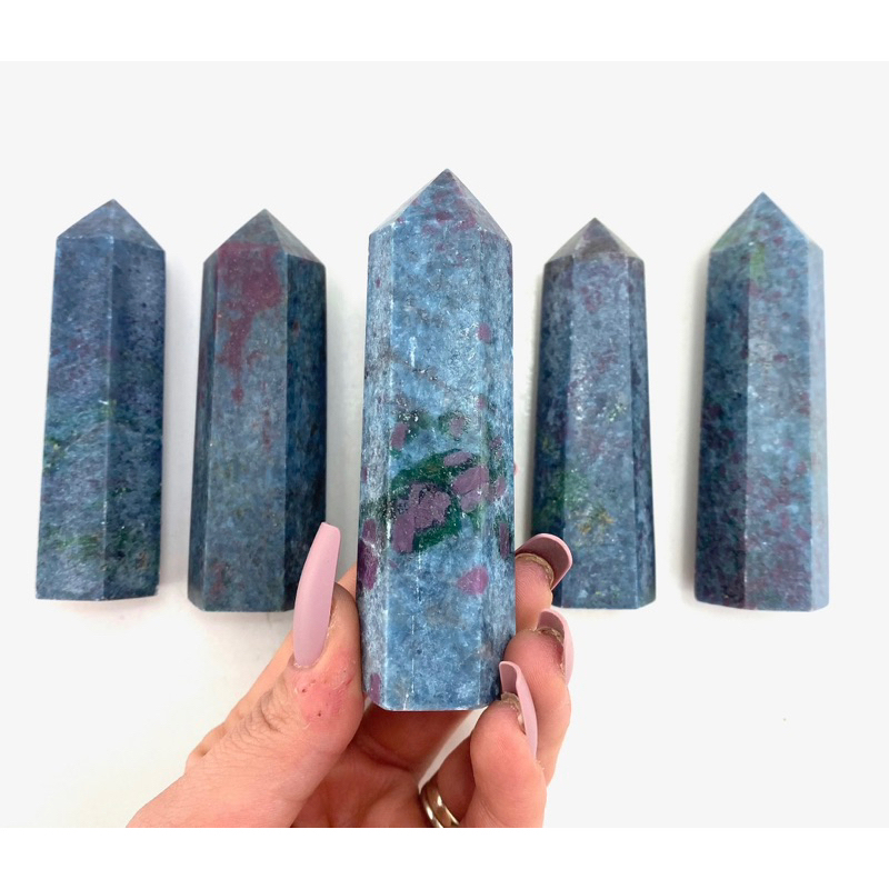 1 Pc Ruby in Kyanite Gemstone Point, Ruby Kyanite Polished Point, Ruby Kyanite Point, Ruby Kyanite T