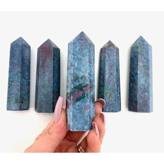 1 Pc Ruby in Kyanite Gemstone Point, Ruby Kyanite Polished Point, Ruby Kyanite Point, Ruby Kyanite Tower