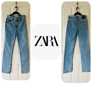 กางเกงยีนส์ขากระบอก zara size 36