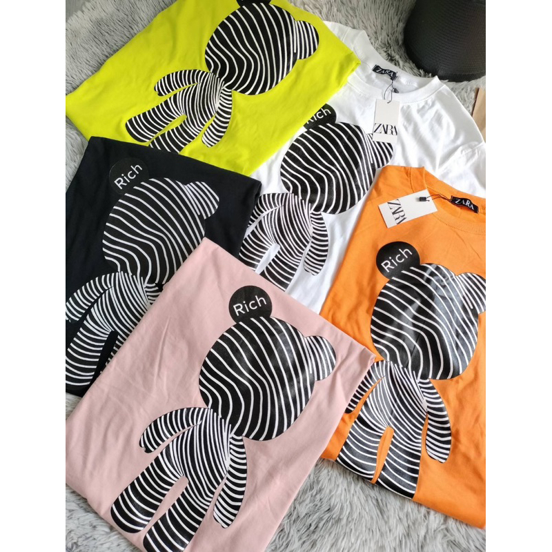 SIS.ON | พร้อมส่ง เสื้อยืดโอเวอร์ไซส์ Oversize No.23 หมีม้าลาย