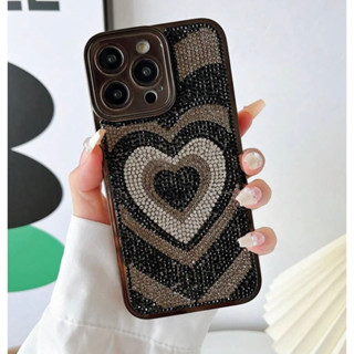 ระบุรุ่นในแชท 💎✨ เคสโทรศัพท์ เคสiPhone ตกแต่งเพชร เคสรูปหัวใจ เคสเพชร