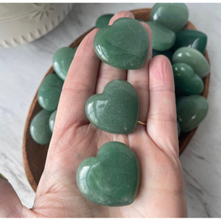 1 Pc Aventurine Heart Stone, Natural Green Aventurine Heart, Aventurine Puffy Heart, Aventurine Heart for Jewelry