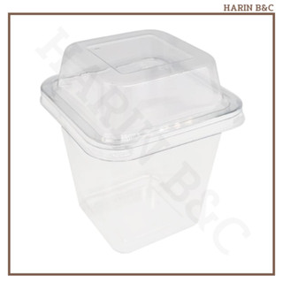 ถ้วยพลาสติก PET ใส่เบเกอรี่ พร้อมฝา  MC 003 50ใบ Bakery Container MC003 50pcs