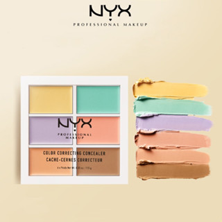 แท้💯%NYX 6 สี คอนซีลเลอร์ 6 สี ครีม ไฮกลอส ทริมเมอร์ โทนนิ่ง ปกปิดจุดด่างดำ ติดทนนาน ราคาถูก