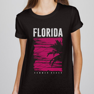 เสื้อยืด เสื้อสกรีน Florida summer **มีเก็บเงินปลายทาง**