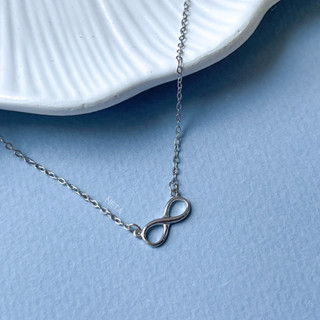 สร้อยคอเงินแท้ S925 สร้อยคออินฟินิตี้  Infinity Necklace