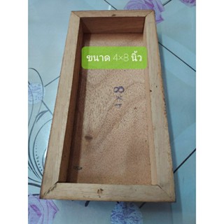 แผงไม้ 4×8 นิ้ว ลักษณะผิวหน้าเป็นไม้