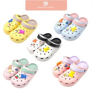 [ขายดีที่สุด] Charled Slip-on Clog ชาร์เลตหัวโต รองเท้าแตะแบบสวม ผู้หญิง รุ่น RA6607 มี 6 สี ฟรีตัวติดรองเท้า