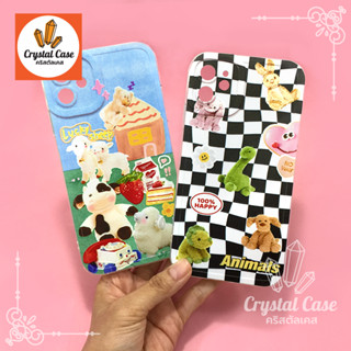 7+ 11 เคสมือถือนิ่ม TPU ขอบใสกันเลนส์กล้องนูนลายการ์ตูนน่ารัก