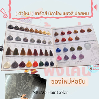 ตัวใหม่ ชาร์ตสีผม แผงสีผม นิกาโอะ Nigao Chart ( ของใหม่ห่อซีน )( ปอยผม )