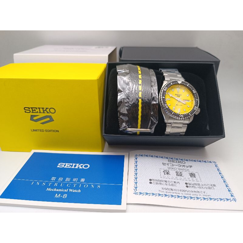 Seiko 5 Sports SBSA193 JDM Yellow limited 300 เรือน