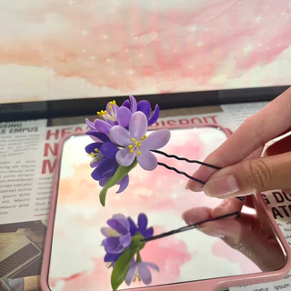 หมุดเสียบผมดอกไม้ดินปั้น สวยแบบตัวมารดา🌺