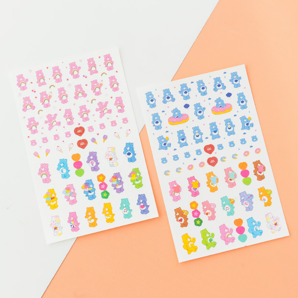 แท้จากเกาหลี🇰🇷 พร้อมส่ง🔥 สติ๊กเกอร์ Daiso Korea - Care Bear Deco Sticker