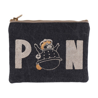 [ส่งตรงจากญี่ปุ่น] Studio Ghibli Pom Poko Discharge Black Denim Pouch Japan ใหม่