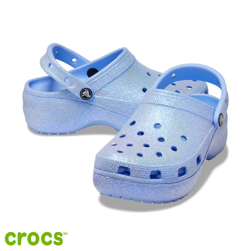 Crocs รองเท้าแตะ รองเท้ารัดส้น สำหรับผู้หญิง W CS Platform GlitterClog 207241-5Q6