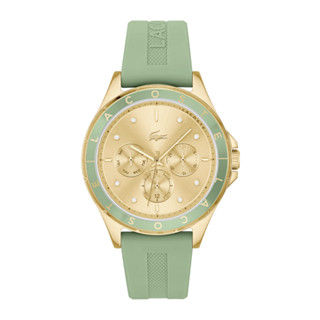 LACOSTE Swing Multi รุ่น LC2001298 นาฬิกาข้อมือผู้หญิง สายซิลิโคน Green/Gold หน้าปัด 40 มม.