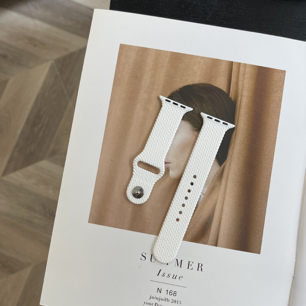 สายซิลิโคนเหมาะสำหรับ ultra 49mm46mm45mm44mm42mm สายสีทึบ iwatch S10/11 46mm 9/8/7/6/5/4/3/2/1/SE 38mm40mm41mm - รูปที่ 5