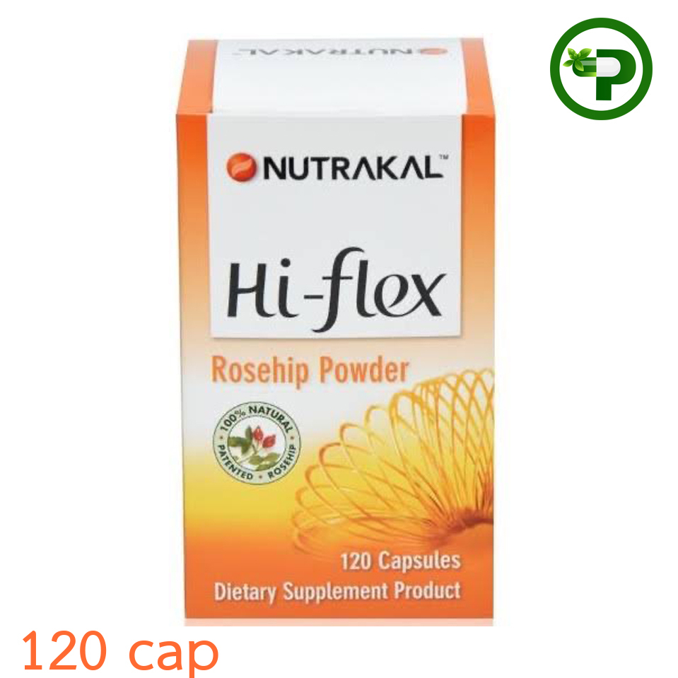 Hi-flex Nutrakal 120Cap นูทราแคล ไฮ-เฟล็กซ์ 120 เม็ด โรสฮิป 1กระปุก {0890}