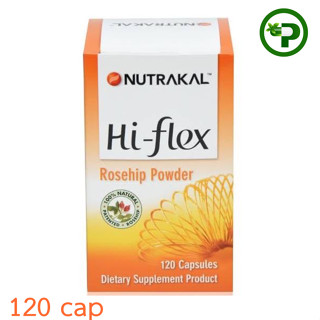 Hi-flex Nutrakal 120Cap นูทราแคล ไฮ-เฟล็กซ์  120 เม็ด โรสฮิป 1กระปุก {0890}