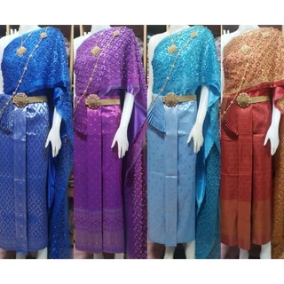 #ชุดไทย​หน้านางชายพัด​ #ชุดแต่งงาน​ #ชุดไทยราคาถูก(ไม่รวมเครื่องประดับ)​