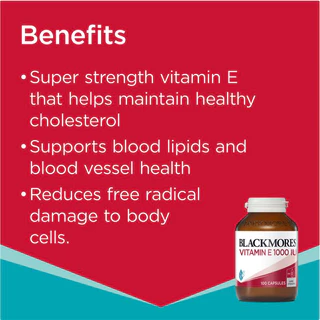 Blackmores Natural Vitamin E 1000IU 100 Capsules วิตามินอี